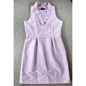 Just Taylor Lavender Lilac Ruffle Neck Sleeveless Fit Flare Cocktail Dress 14